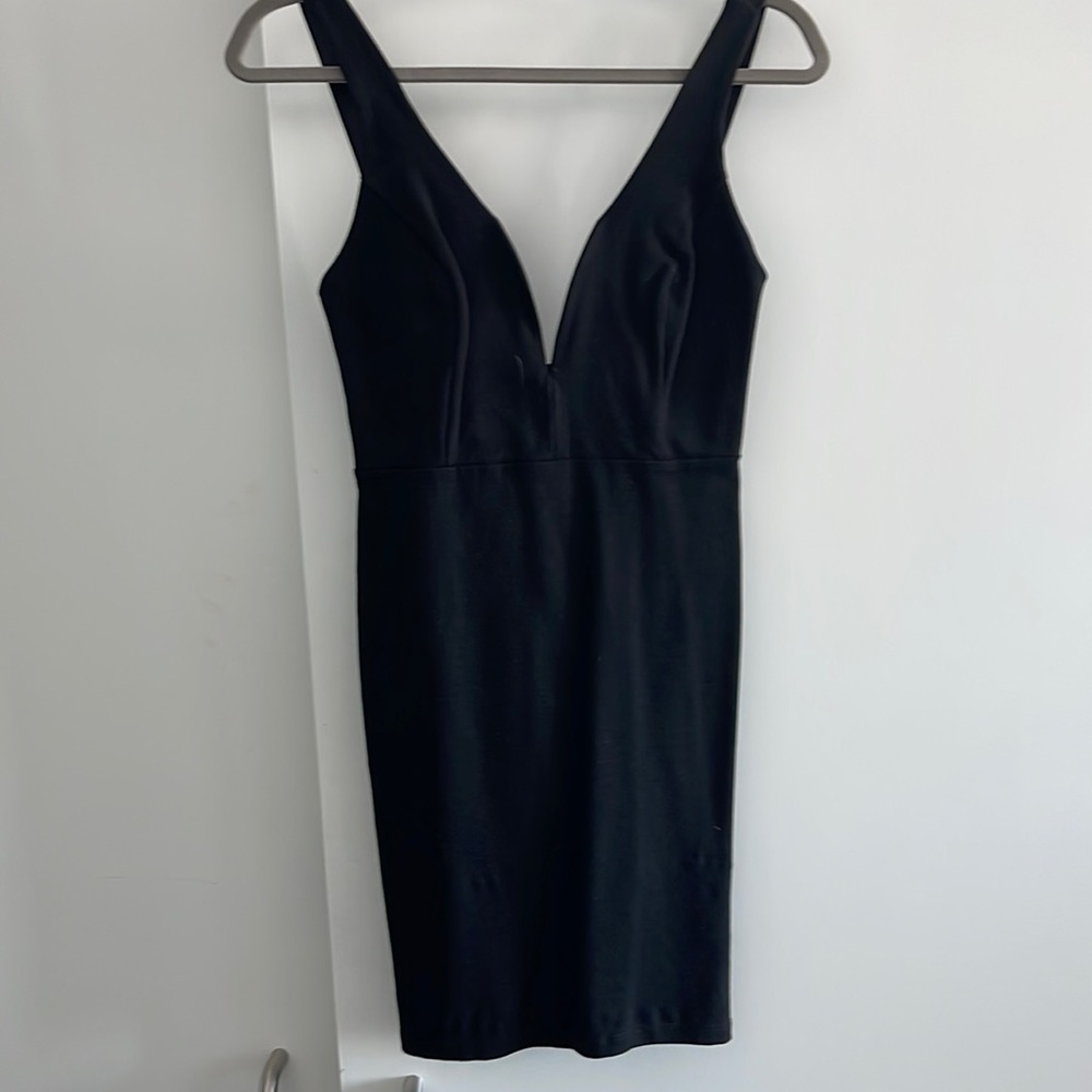 Black mini dress